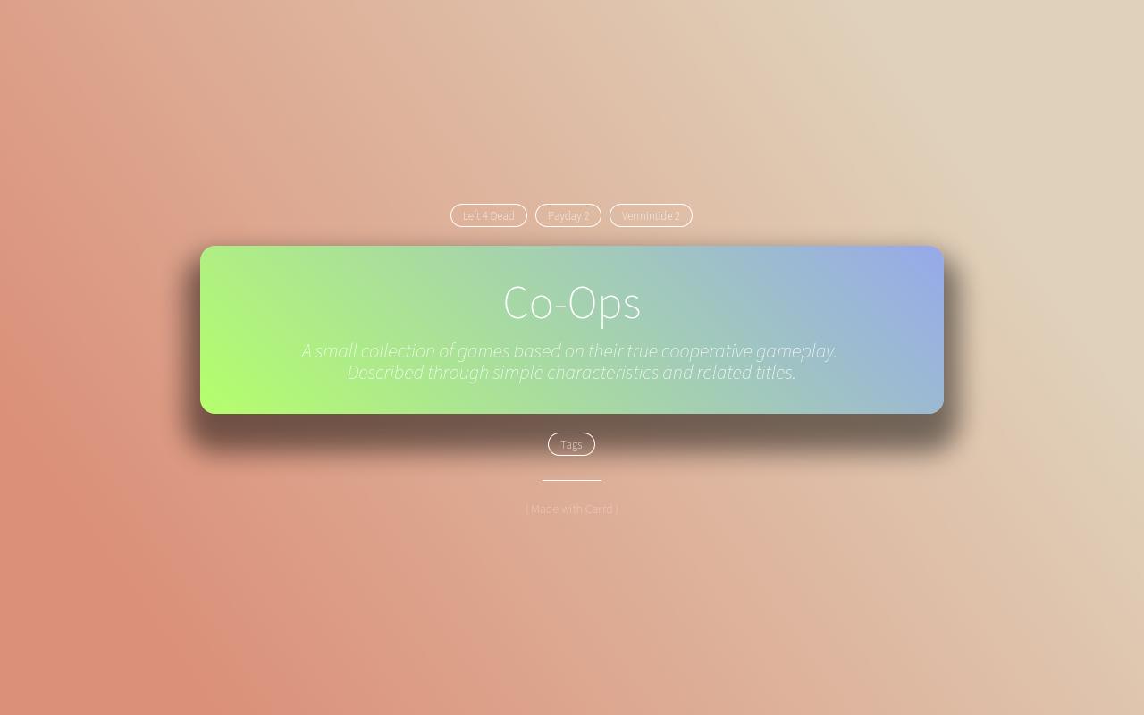 Carrd profile picture for @coop